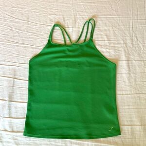 Like New, Gymshark Studio Tank, Size Large, Beautiful Green